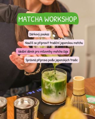 🎁 Dárek, který nekončí rozbalením. Naděl Dárkový poukaz na MATCHA WORKSHOP 📅 9. 2. 2026 od 18:00 📍 NIPPAN BAKERY, K...